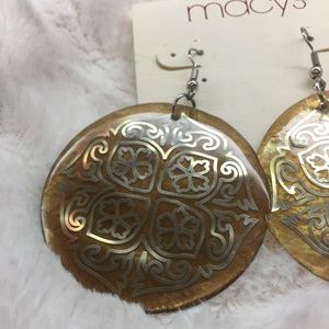 Macy's Disk Earrings